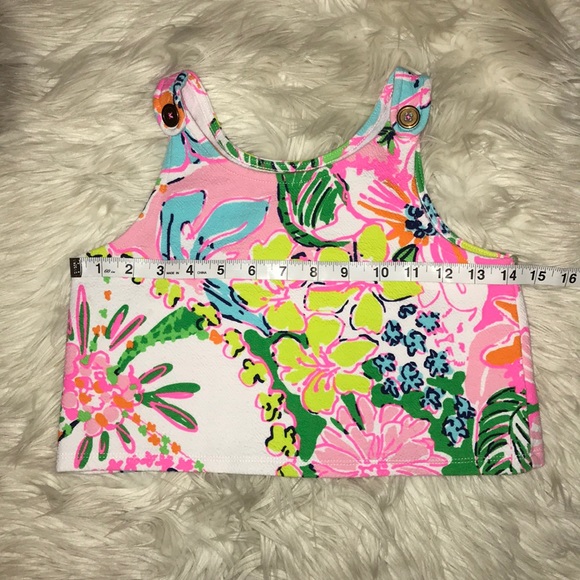 Lilly Pulitzer Nosey Posey Half Top, Crop Top - Picture 4 of 6